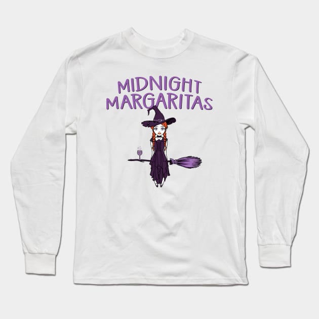 Midnight Margaritas Cheeky Witch® Long Sleeve T-Shirt by Cheeky Witch